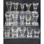 ANTIQUE & LATER ICE CREAM PENNY LICK GLASSES (15)