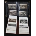 VINTAGE WELSH VIEW POSTCARDS, two albums containing approximately two hundred and ninety plus cards