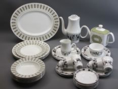 ROYAL GRAFTON SOMBRERO PATTERNED TEA/COFFEE WARE - 24 pieces, a Royal Doulton Sonnet oblong shaped