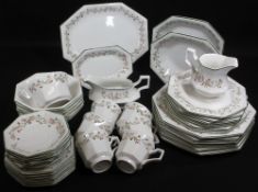 JOHNSON BROTHERS 'ETERNAL BEAU' TEA & DINNERWARE, forty three pieces