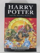J K ROWLING, HARRY POTTER & THE DEATHLY HALLOWS BOOK - first published/first edition dated 2007 by