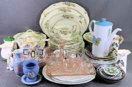 ROYAL DOULTON D333 & 5334 MARKED DINNERWARE and an assortment of other china and glassware ETC