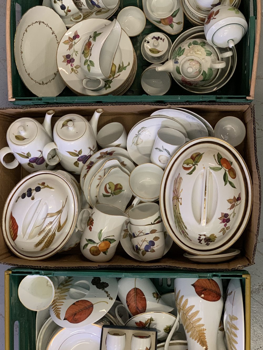 ROYAL WORCESTER 'EVESHAM', approximately forty three pieces, also Worcester...