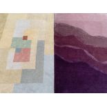 MODERN RUGS (2) by G H Ffrith Ltd and one other to include a 100% wool pile hand knotted example