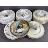 ROYAL DOULTON 'MELANIE', 'MATINEE' & OTHER DINNER PLATES, also display plates and cups and saucers