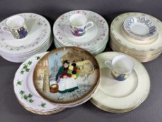 ROYAL DOULTON 'MELANIE', 'MATINEE' & OTHER DINNER PLATES, also display plates and cups and saucers