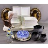 MAXWELL WILLIAMS WHITE/GOLD TABLEWARE, dishwasher and ovenproof, Wedgwood black Jasperware items,