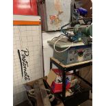 TOOLS - Draper 10ins circular saw bench, bench grinder, scroll saw and an assortment of other