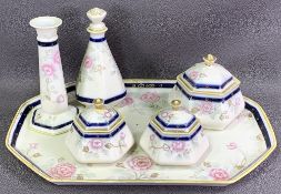 NORITAKE DRESSING TABLE SET comprising tray and five pieces