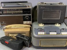 VINTAGE ELECTRICALS to include a Phillips Hi-Fidelity reel to reel tape recorder, cased, Grundig &