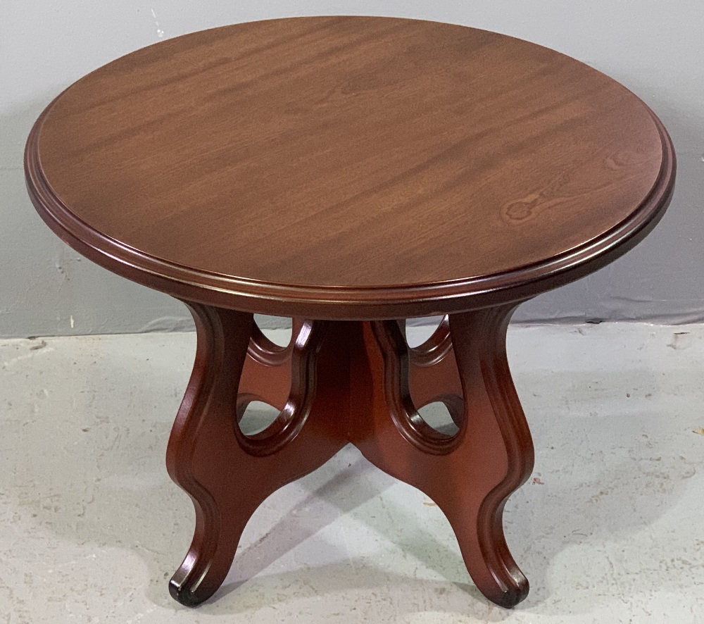 REPRODUCTION OCCASIONAL TABLES - nest of three and a similar style circular table, 43 x 60cms - Image 3 of 3