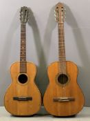 ACOUSTIC GUITARS (2) for restoration, one labelled 'Musikstadt Meifter Hermann Scaller