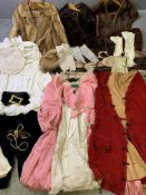NATIONAL FUR COMPANY JACKET, stoles, other vintage costumes ETC