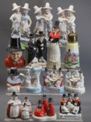 WELSH LADIES' ORNAMENTAL WARE - mainly figurines including Ladies of Llangollen, Jenny Jones and Ned