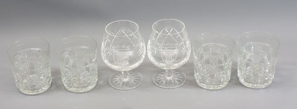 MIXED DRINKING GLASSWARE, facet cut bowls and vases, ETC, within 2 boxes - Image 3 of 4