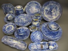 GEORGE JONES ABBEY & COPELAND SPODE'S ITALIAN TABLEWARE, 10 and 39 pieces respectively including a