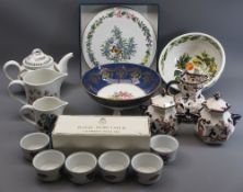 DECORATIVE TABLEWARE - a mixed quantity to include a Coalport three footed fruit bowl, boxed Royal