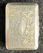 WILLIAM IV SILVER VINAIGRETTE - Birmingham 1831-, Maker Thomas Newbold, 12grms with chased leaf