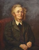 THOMAS PROTHEROE Late 19th Century oil on canvas - portrait of a gentleman, 90 x 69cms
