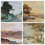 PARCEL OF 7 MIXED WATERCOLOURS N.B. See Lot 82 for extra images