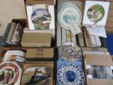 COLLECTOR'S WALL PLATES - a large quantity, makers include Bradford Exchange, Masons ironstone,