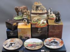 ORNAMENTAL ANIMAL & OTHER FIGURINES & COLLECTABLES - makers include Country Artists, Border Fine