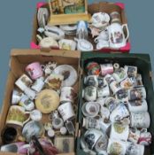 WELSH LADY'S CABINET WARE and other ornamental China, ETC - a good mixed collection within 3 boxes