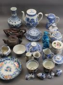 YIXING TYPE TEAPOTS, Chinese and Japanese blue and white porcelain and other similar collectables