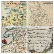 MAPS, CHARTS & EPHEMERA - a coloured and tinted part of Carnarvanshire by Captain G Collins (