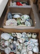 DECORATIVE POTTERY & PORCELAIN ornamental, cabinet, tea and other tableware, a good mixed
