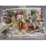 VENETIAN STYLE GLASS SCENT BOTTLES and other similar cabinet ware, a colourful and delicate