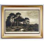 AFTER BENJAMIN WILLIAMS LEADER etching - Surrey Pine Wood, published 1893 by Arthur Tooth & Sons,