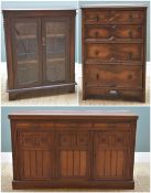 ASSORTED OCCASIONAL FURNITURE, comrpising small Carolean-style four drawer chest, 91h x 61w x