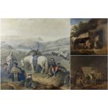 THREE 19TH CENTURY PRINTS, comprising AFTER JOHN FREDERICK HERRING & HENRY BRIGHT, lithograph with