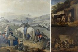 THREE 19TH CENTURY PRINTS, comprising AFTER JOHN FREDERICK HERRING & HENRY BRIGHT, lithograph with