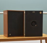 PAIR RETRO WHARFDALE 'MELTON 2' TEAK HiFi SPEAKERS, Ser. no. 3W-5369-A (2)