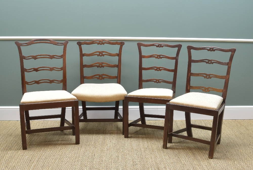 ASSORTED DINING CHAIRS including four ladderback dining chair, a Chippendale-style chair, all with - Image 2 of 3