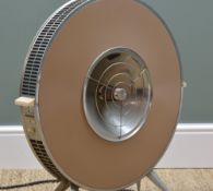 SOFONO SPACEMASTER ELECTRIC REFLECTOR HEATER, c. 1960, model PC402ST, of 'flying saucer' form, mocha