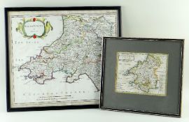 TWO ANTIQUARIAN COUNTY MAPS, comprising Robert Morden - South Wales, c. 1695-1722, (PL) 36.2 x