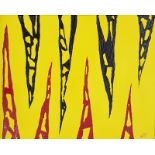 PAULINE THOMAS oil on box canvas - entitled 'Conflict', 40 x 50cms