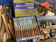 TOOLS - a large assortment of vintage and newer tools (in 3 good size tubs)