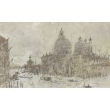 WILLIAM SELWYN mixed media - titled verso 'Santa Maria Della Salute', signed in pencil, 12 x 20cms