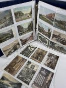 POSTCARDS - a vintage assortment in a binder, approximately 280