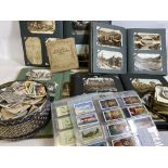 POSTCARDS - four vintage albums (250 plus) including Scotland, various English, Continental and a