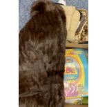 VINTAGE FUR, HOUSEHOLD LINEN, ETC - a mixed quantity