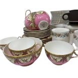 ROYAL WORCESTER CABINET TEAWARE - approximately 20 pieces, Paragon 'Belinda' teaware and a