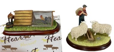 BORDER FINE ARTS SCULPTURES (2), James Herriot Studio collection A21863 'In for Lunch' and Herriot