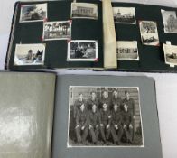 VINTAGE PHOTOGRAPH ALBUMS (2) - with images circa 1940s depicting military and Eastern scenes,