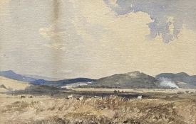 HENRY C SELOUS watercolour - initialled and titled 'Swansea July 5th 1830' - landscape scene with