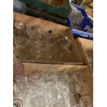 DRINKING GLASSWARE - a very large quantity of mixed in several boxes